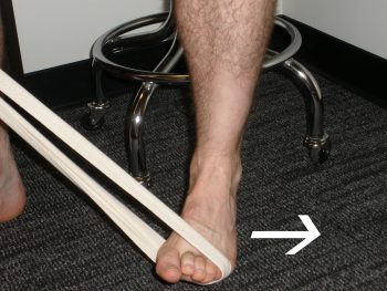 Resisted Eversion exercise to strengthen ankle everters