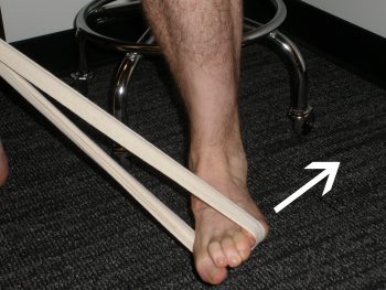 Ankle Eversion With Resistance Band Strengthening Exercise